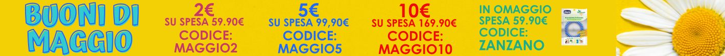 Codici sconto di maggio